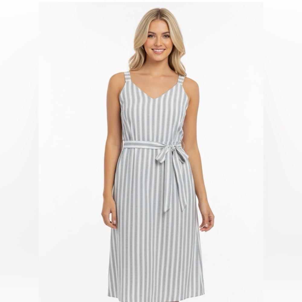 Lulus striped cotton dress size large